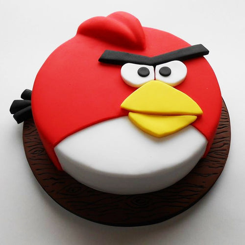 Angry Bird Face Cake