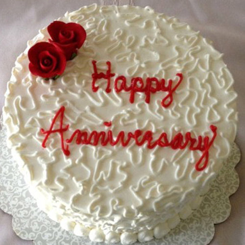 Anniversary Special Vanilla Cake