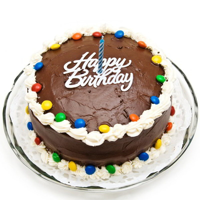 Gems Frosting Chocolate Cake