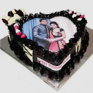 Personalized Romantic Photo Cake