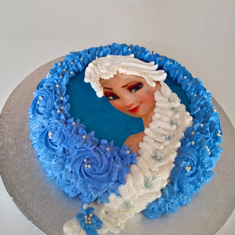 How To Make A Frozen Elsa Cake / Cake Decorating - YouTube