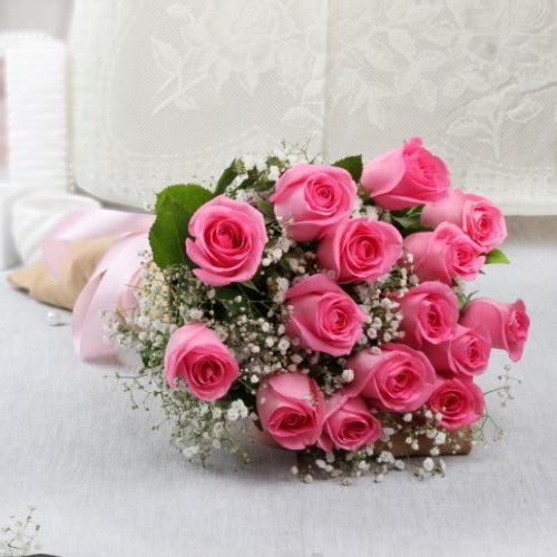 Beautiful Pink Roses Bouquet