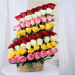 Exotic Mix Roses Arrangement