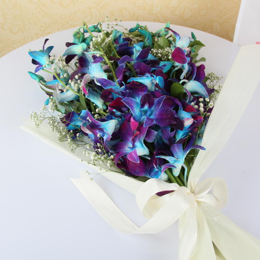 Tissue of Ten Blue Orchids