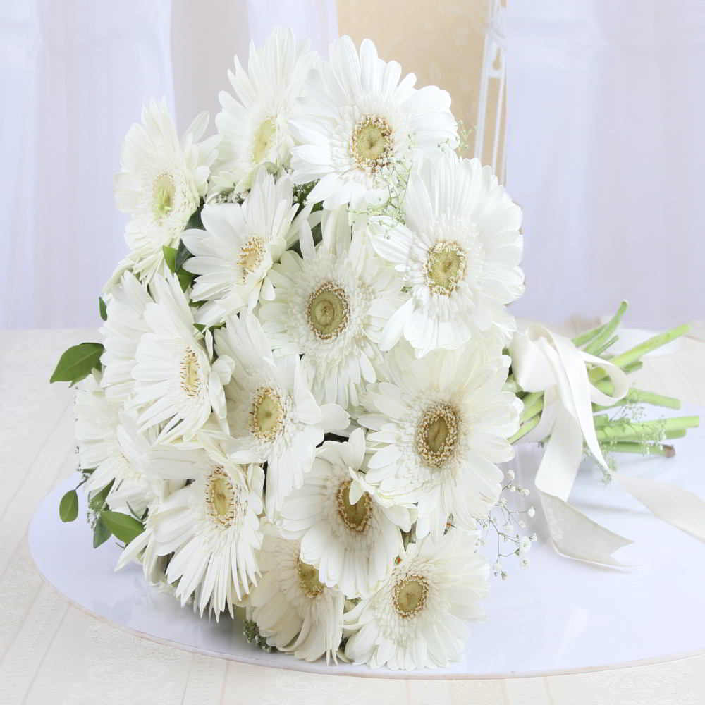 White Gerberas Bouquet
