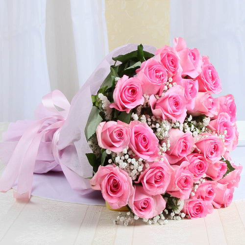 Attractive Pink Roses Bouquet
