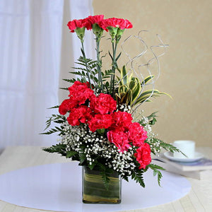 Designer Pink Carnation Arrangement