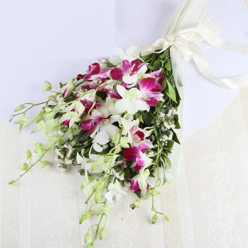 Orchids Twin Color Tissue Bouquet