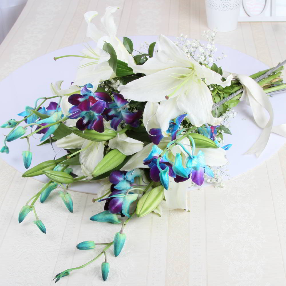 Lilies and Orchids Bouquet