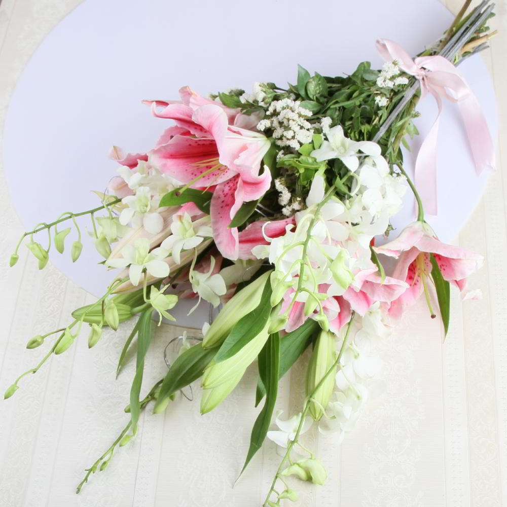 Eight Exotic Flowers Bouquet