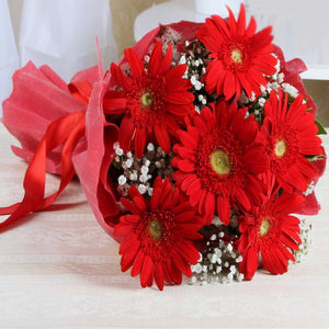 Red Gerberas Tissue Bouquet
