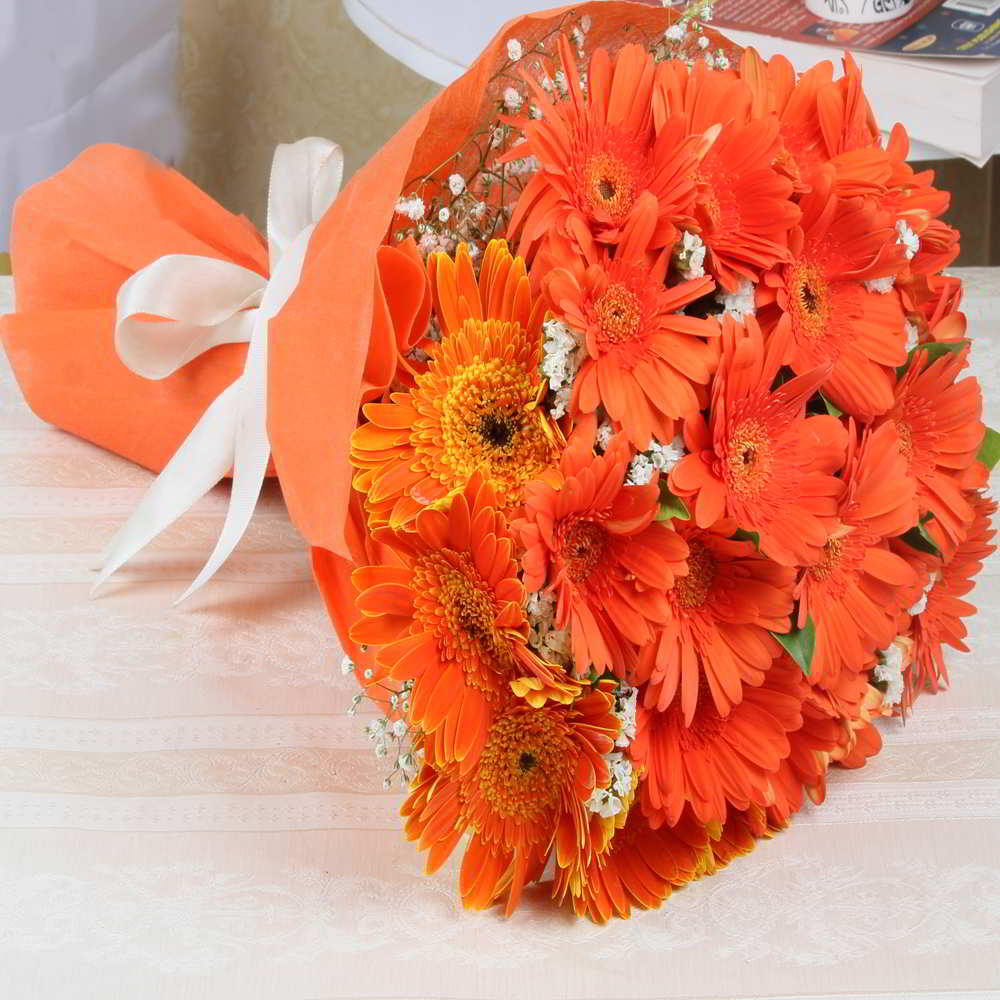 Bouquet of Orange Gerberas Online Order