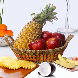 Basket of Apples and Pineapple