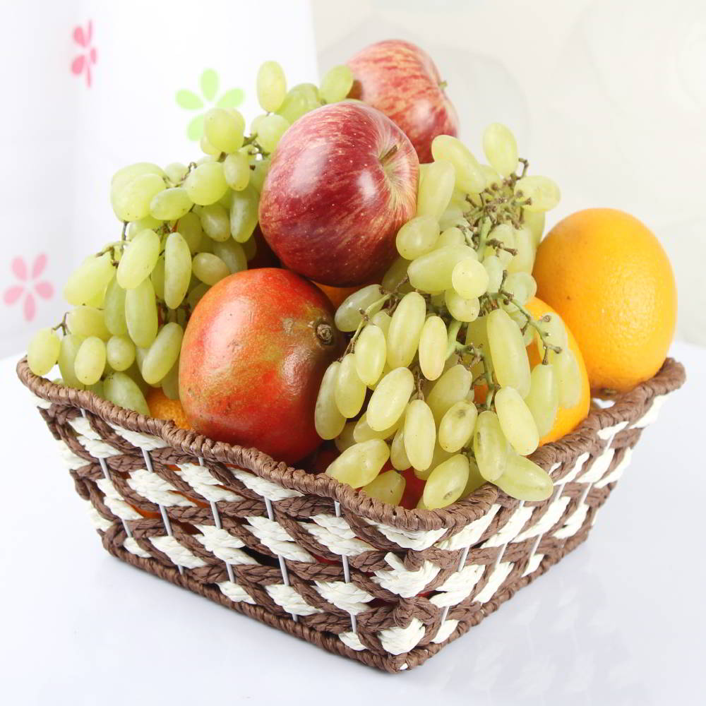 Four Kg Basket of Seasonal Mix Fresh Fruits