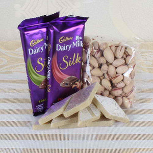 Cadbury Silk Chocolate and Pistachio Nut with Kaju Sweet Box