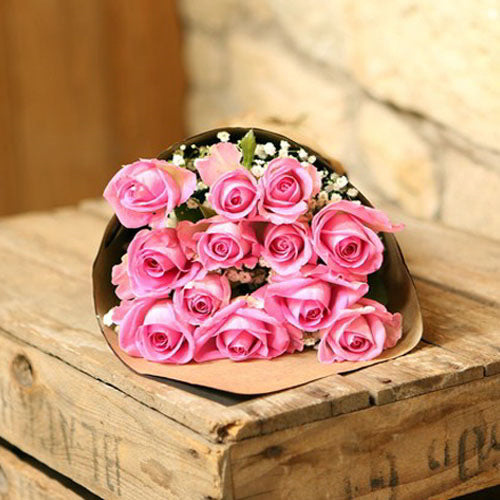 Baby Pink Roses Bouquet