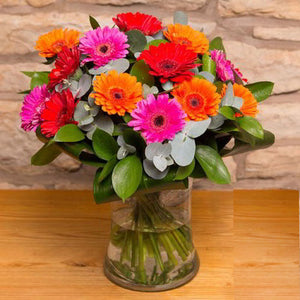 Mix Flowers Gerberas Vase