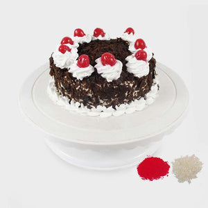 1/2 Kg Round Black Forest Cake For Bhaidooj