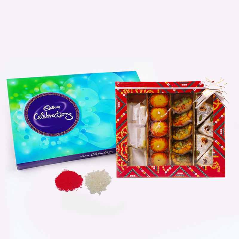 Bhai Dooj for Sweets with Cadbury Celebration Chocolate Pack
