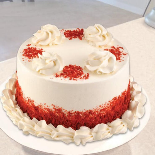 1 kg Round Shape Red Velvet Cake