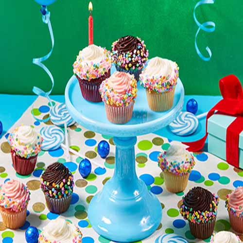 Colorful Candies Cup Cakes