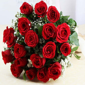 Bouquet of Twenty Red Roses