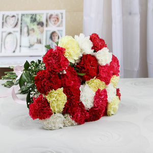 Refined Mixed Carnations Bouquet