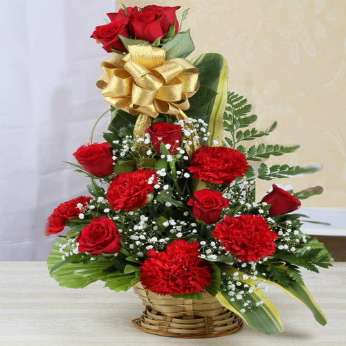 Stunning One Sided Basket Arrangement