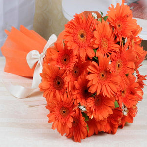 Order Flowers Online of Orange Gerberas Bouquet